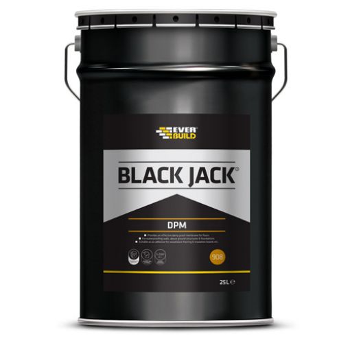 Picture of Sika Black Jack 908 D.P.M. - Damp Proof Membrane Black 25 Litre