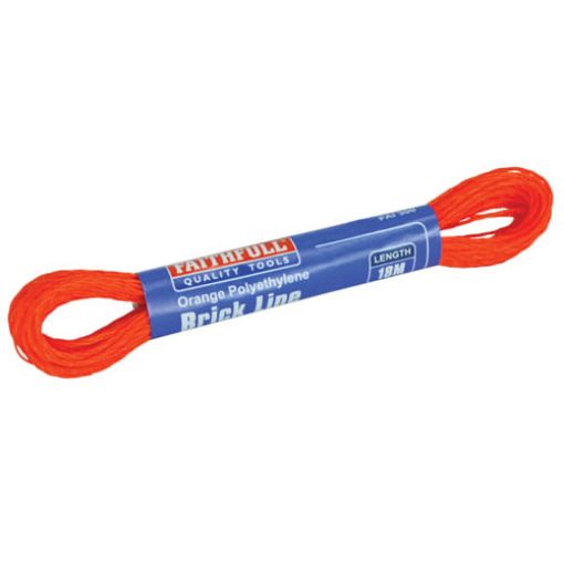 Picture of Faithfull Polyethylene Brick Line 18Mtr Orange