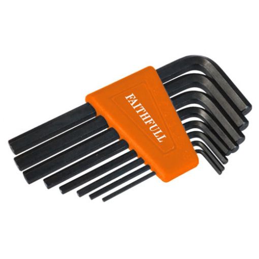 Picture of Faithfull Short Arm Hexagon Key Set, 8 Piece (1.5-6mm)