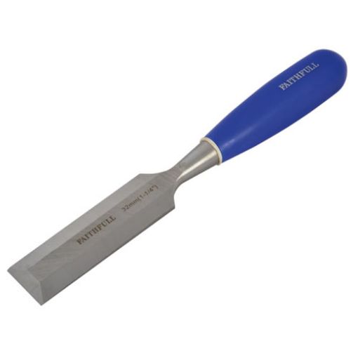 Picture of Faithfull Bevel Edge Chisel Blue Grip 32mm