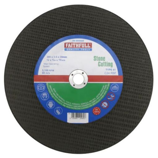Picture of Faithfull Stone Cut Off Disc 300 x 3.5 x 20mm