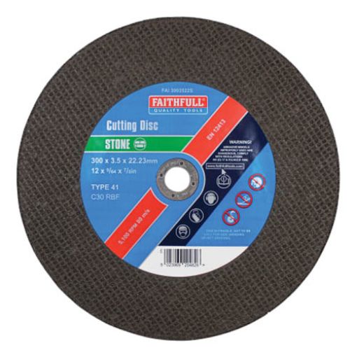 Picture of Faithfull Stone Cut Off Disc 300 x 3.5 x 22.23mm