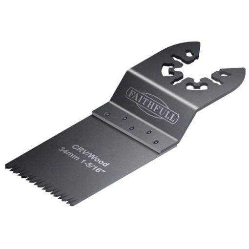 Picture of Multi-Function Tool CrV Flush Cut Wood Blade Ground Side Set 34mm