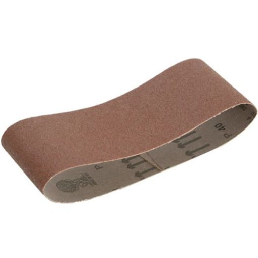Picture of Faithfull Cloth Sanding Belt 533 x 75mm Medium 80G (Pack of 3)