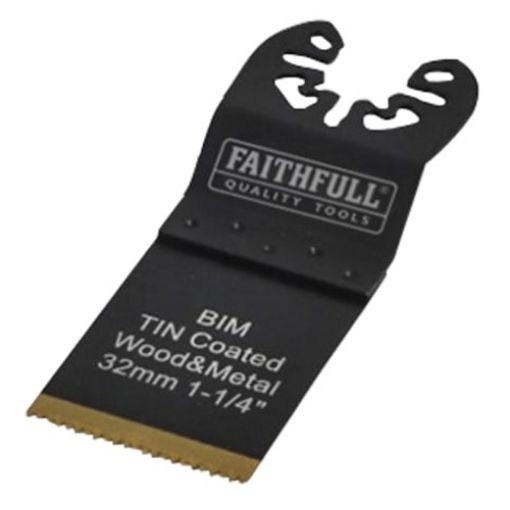 Picture of Faithfull Multi-Functional Tool Bi-Metal Flush Cut TiN Coated Blade 32mm