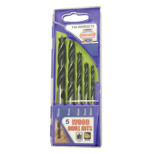 Picture of Faithfull Lip and Spur Wood Drill Bit Set