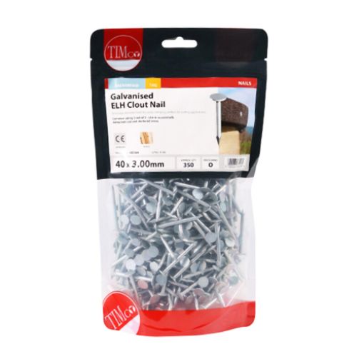 Picture of Clout Nail ELH Galvanised 40 x 3.00mm - 1KG