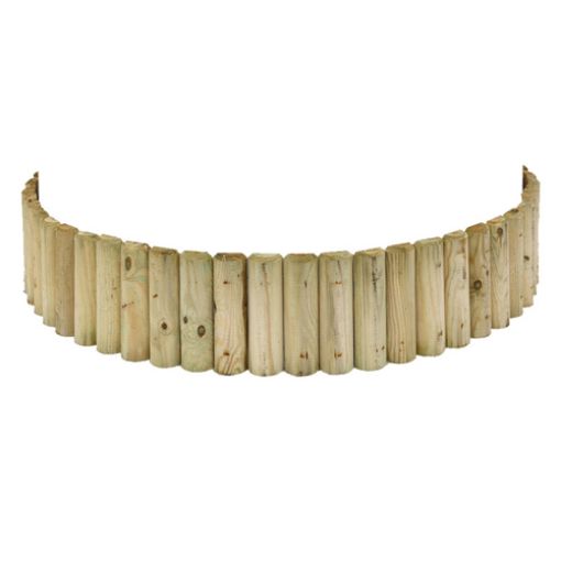 Picture of Grange Green Log Edging 1.8Mtr x 225mm