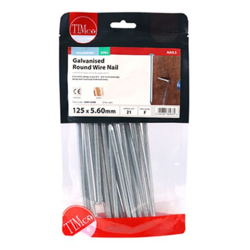 Picture of Galvanised Round Wire Nail 125 x 5.60mm - 0.5KG