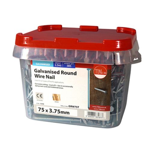 Picture of Galvanised Round Wire Nail 75 x 3.75mm - 2.5KG