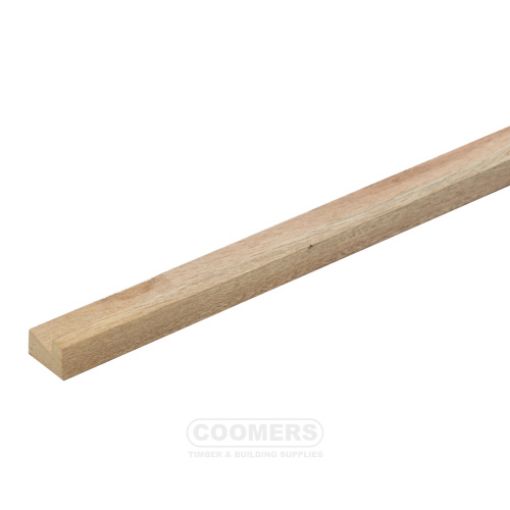Picture of Cheshire Mouldings Red Hardwood Firecheck Hockey Stick 26 x 23mm x 2.4Mtr