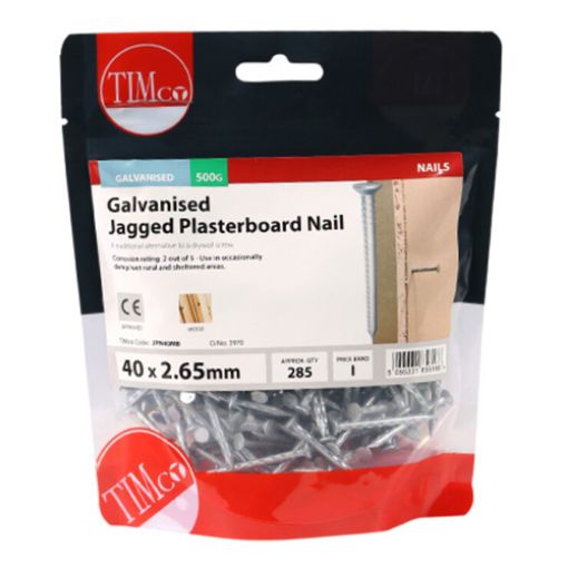 Picture of Galvanised Jagged Plasterboard Nail 40 x 2.65mm - 0.5KG