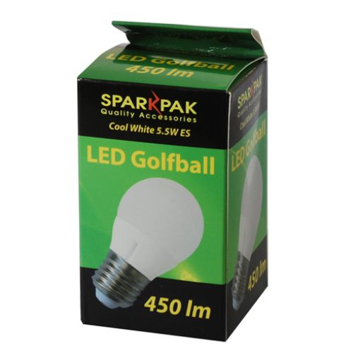 Picture of LED Golfball 5.5w ES Cool White