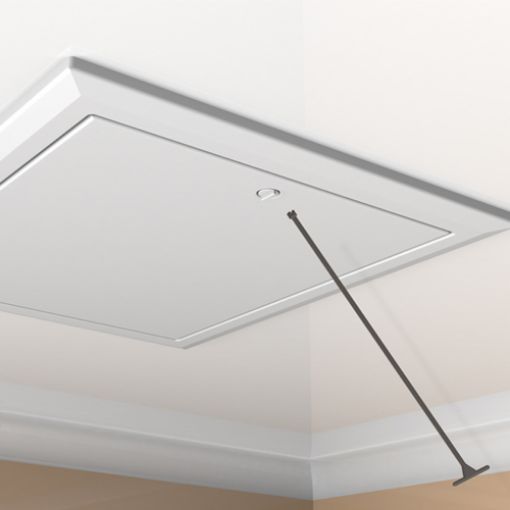 Picture of Plastic Drop-In Loft Access Door White 562 x 665mm