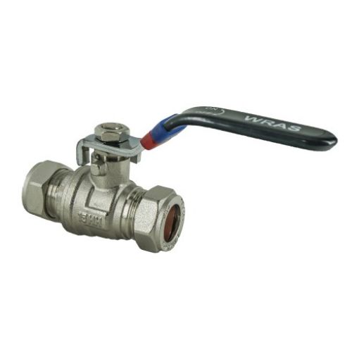 Picture of Lever Ball Valve C x C 15mm Red Handle
