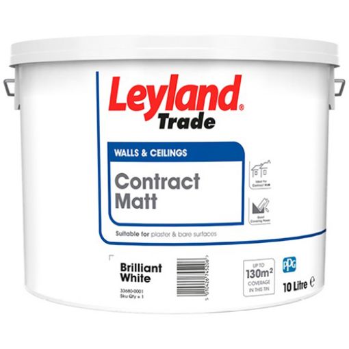 Picture of Leyland Trade Contract Matt White 10Ltr