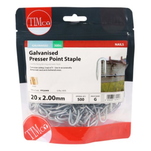 Picture of Galvanised Presser Point Staple 20 x 2.00mm - 0.5KG