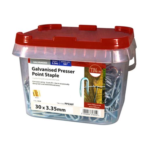Picture of Galvanised Presser Point Staple 30 x 3.35mm - 2.5KG