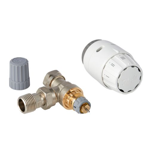 Picture of Danfoss RAS-C2 Angle Thermostatic Radiator Valve 15mm