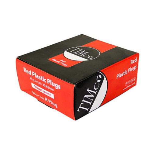 Picture of Red Plastic Plug (Box of 100)