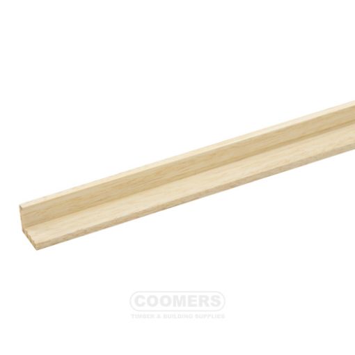 Picture of Cheshire Mouldings Light Hardwood Square Corner Angle 21 x 21mm x 2.4Mtr