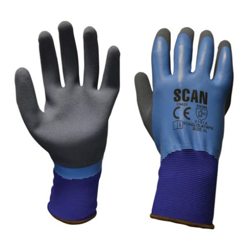 Picture of Scan Waterproof Latex Gloves XL (Size 10)