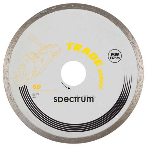 Picture of Spectrum Plus Continuous Rim Diamond Blade - Ceramics - 115/22.23mm