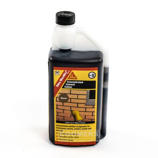 Picture of Sika MaxMix Concentrated Cement Colourant, Brown, 1 Litre