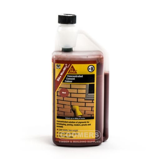 Picture of Sika MaxMix Concentrated Cement Colourant, Red, 1 Litre