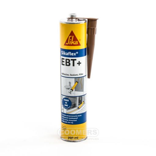 Picture of Sika Sikaflex EBT+ Adhesive, Sealant and Filler, Brown, 300ml