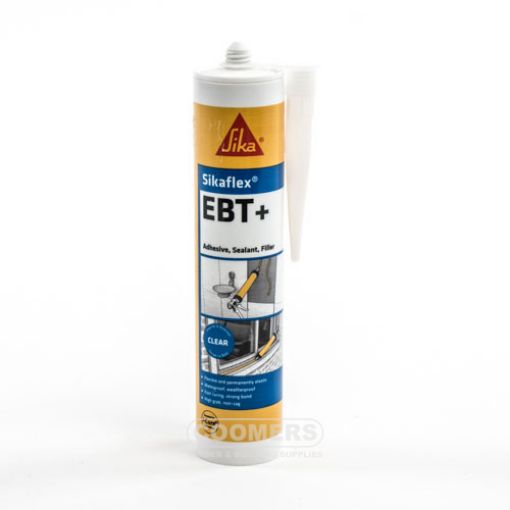 Picture of Sika Sikaflex EBT+ Adhesive, Sealant And Filler, Clear, 300ml