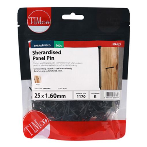 Picture of Sherardised Panel Pin 25 x 1.60mm - 0.5KG