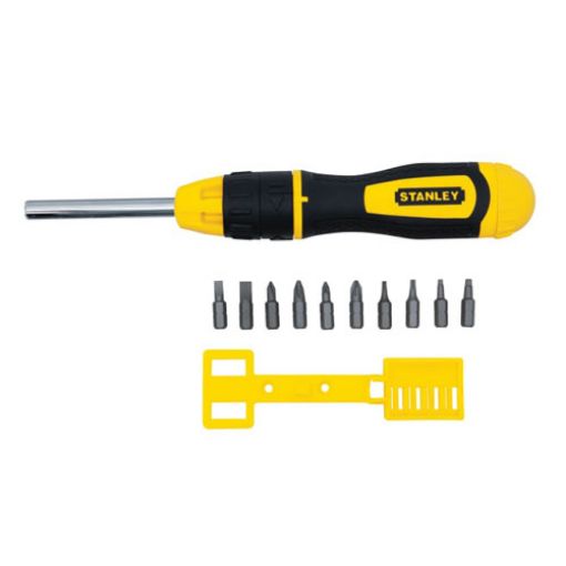 Picture of Stanley Multibit Ratchet Screwdriver and 10 Bits
