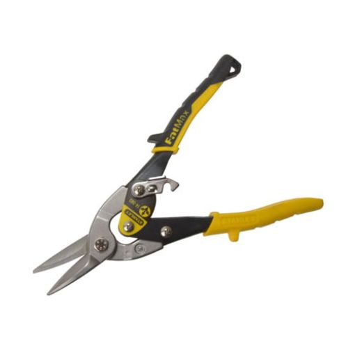 Picture of Stanley Yellow Aviation Snips Straight Cut 250mm