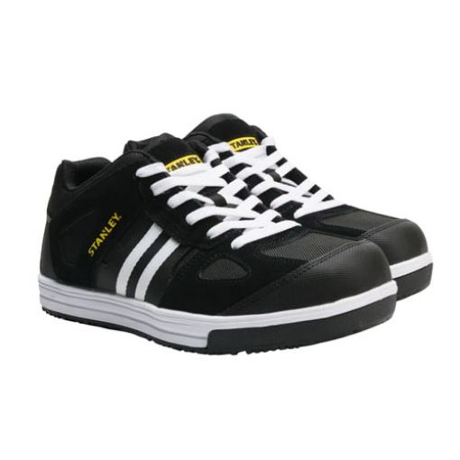Picture of Stanley Cody Black/White Stripe Safety Trainers UK 10