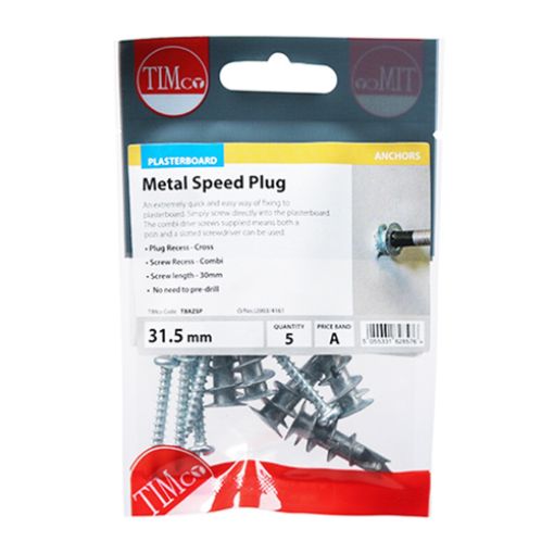 Picture of Metal Speed Plug and Screw 31.5mm (Pack of 5)