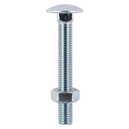 Picture of Carriage Bolt and Hex Nut BZP M12 x 200 (Pack of 10)