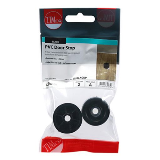 Picture of PVC Door Stop Black 32 x 21 (Pack of 2)