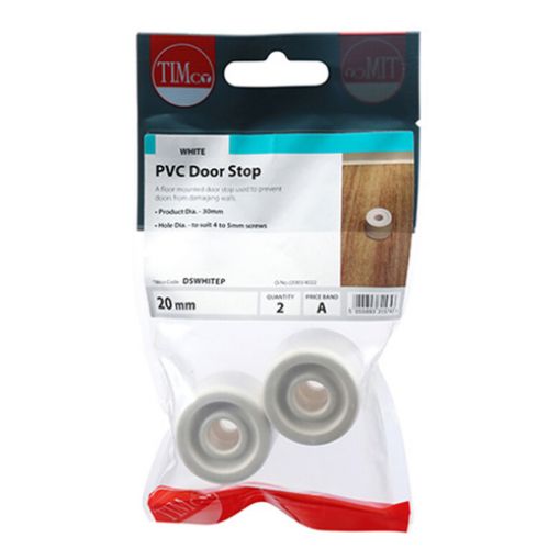 Picture of PVC Door Stop White 32 x 21 (Pack of 2)