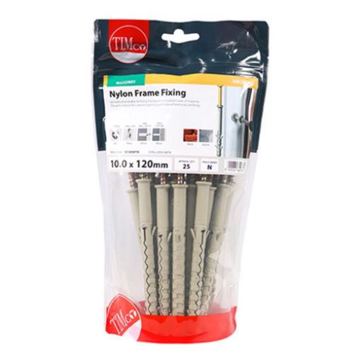 Picture of Nylon Frame Fixing Zinc 10.0 x 120 (Pack of 25)