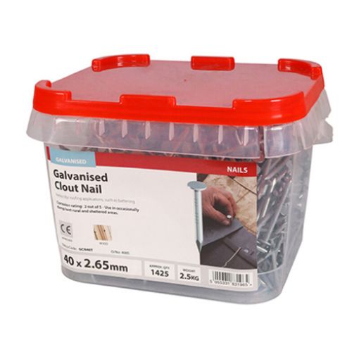 Picture of Clout Nail Galvanised 40 x 2.65mm - 2.5KG