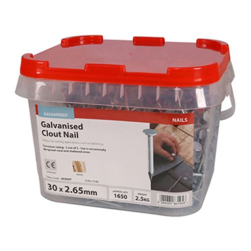 Picture of Clout Nail Galvanised 30 x 2.65mm - 2.5KG
