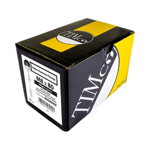 Picture of Nylon Hammer Fixing Zinc 8.0 x 80 (Box of 100)