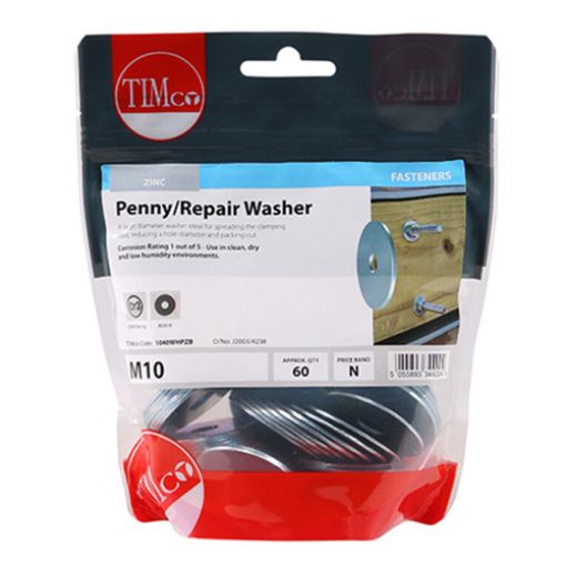 Picture of Penny Washer BZP M10 x 40 (Pack of 60)