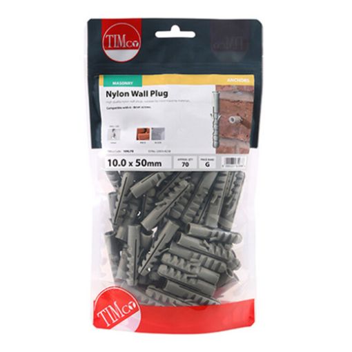 Picture of Nylon Plug 10.0 x 50 (Pack of 70)