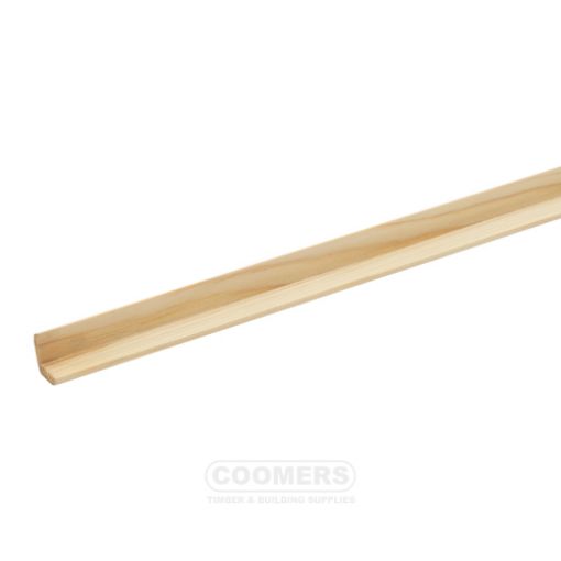 Picture of Cheshire Mouldings Pine Cushion Corner Angle 18 x 18mm x 2.4Mtr