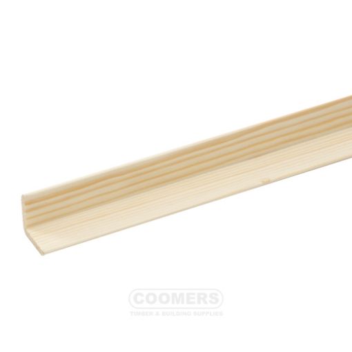 Picture of Cheshire Mouldings Pine Cushion Corner Angle 30 x 30mm x 2.4Mtr