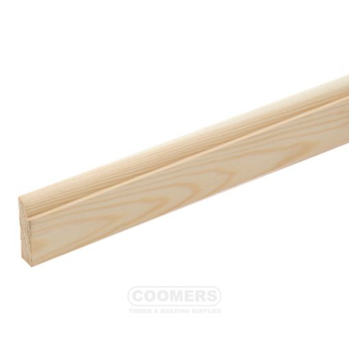 Picture of Cheshire Mouldings Pine Door Stop 46 x 12mm x 2.4Mtr