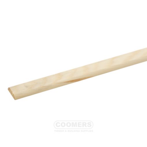Picture of Cheshire Mouldings Pine D Shape Cover Mould 25 x 6mm x 2.4Mtr