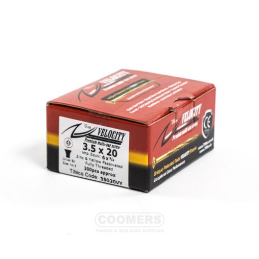 Picture of Velocity Premium Screw 3.5 x 20mm (Box of 200)